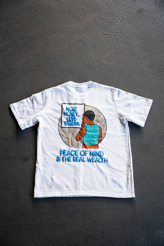 BANKROLL Blue “Paid in Peace" Top